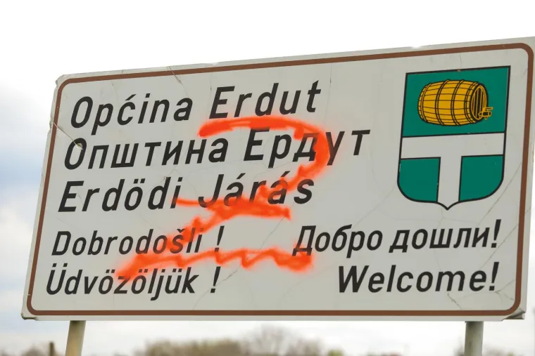 U Bijelom Brdu kod Osijeka na nekoliko lokacija osvanulo zloglasno slovo Z, isto ono koje ruski krvnici koriste na vojnim vozilima