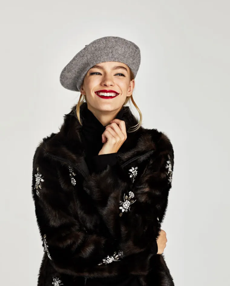Jednobojna filcana beretka, Zara, 99,90 kuna