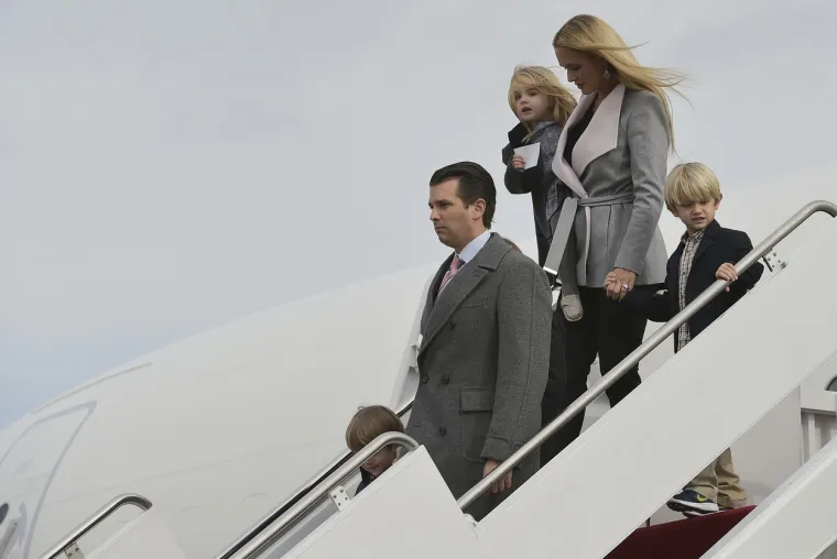 Donald Trump Jr. s obitelji, siječanj, 2017.