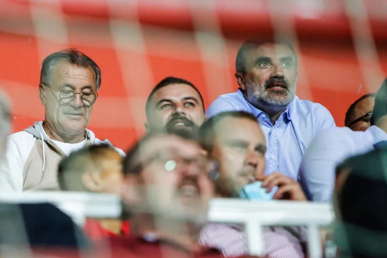 Braća Mamić na nogometnom derbiju FK Velež - FK Sarajevo 10. rujna 2021. 