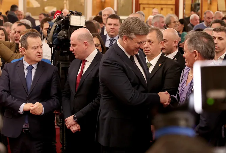 Kamere su najviše snimale njega, a premijer nije razočarao: Pogledajte što je sve izvodio i kako je izgledao njegov susret s uglednim gostom