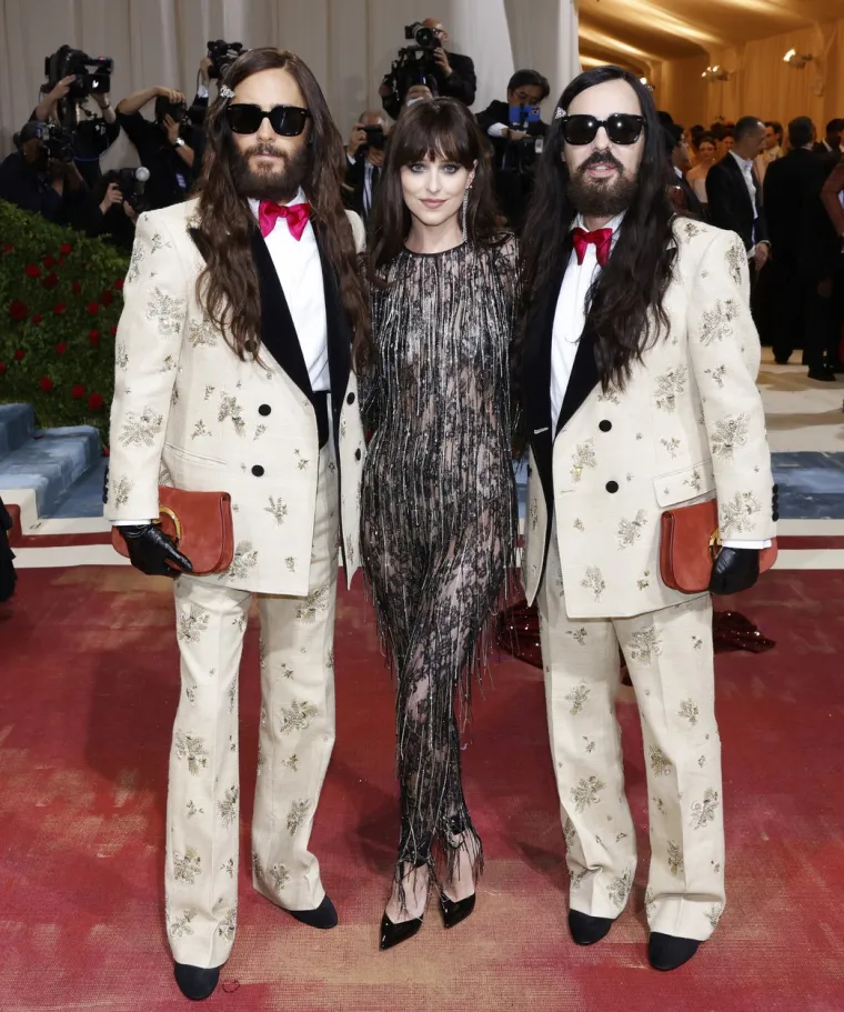 Jared Leto, Dakota Johnson i Alessandro Michele