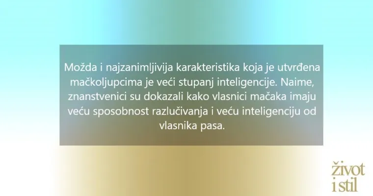 Razlike u karakterima vlasnika mačaka i pasa: Jesu li ljubitelji mačaka inteligentniji ljudi?