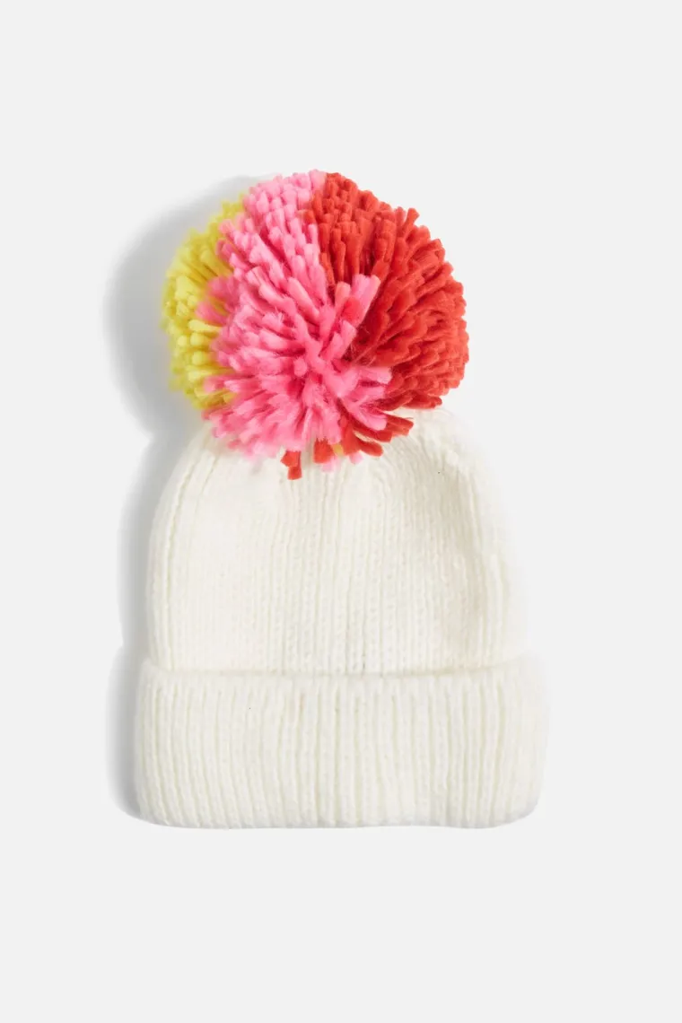 Kapa sa šarenim pomponom, Topshop, 119,43 kune
