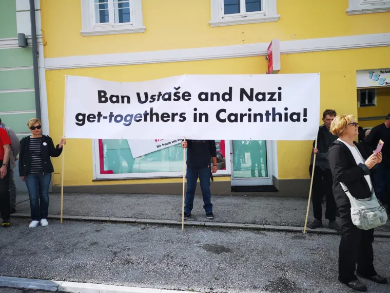 Antifašisti na kontraskupu: 'Okupljanje u Bleiburgu je naricanje za propalom ustaškom paradržavom'