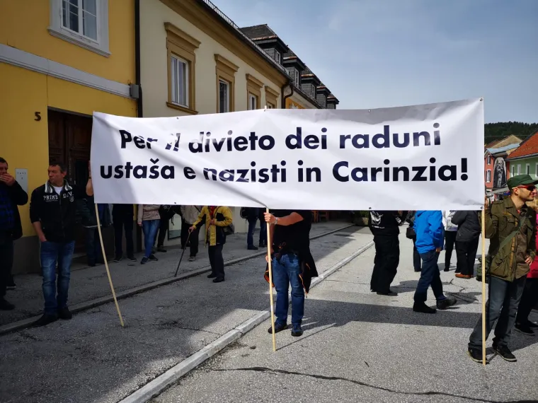 Antifašisti na kontraskupu: 'Okupljanje u Bleiburgu je naricanje za propalom ustaškom paradržavom'