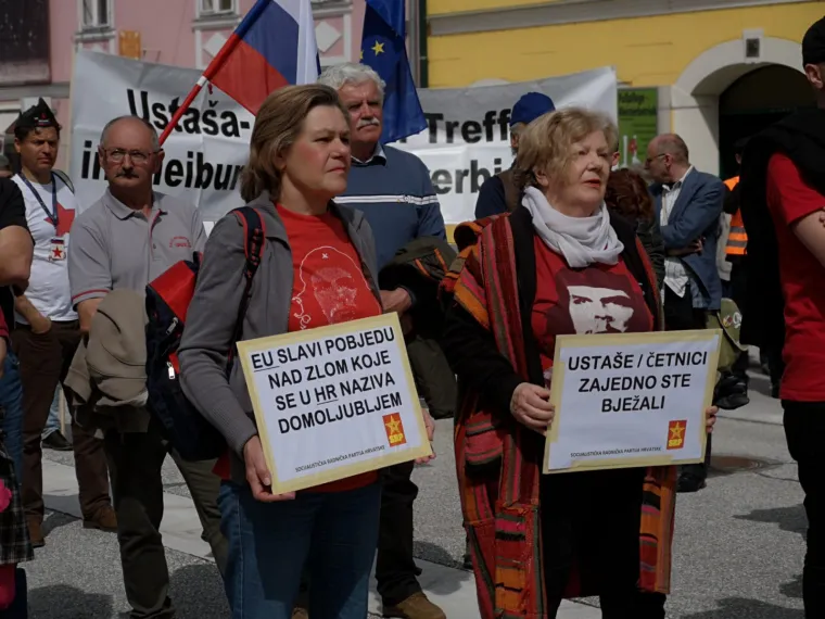 Antifašisti na kontraskupu: 'Okupljanje u Bleiburgu je naricanje za propalom ustaškom paradržavom'