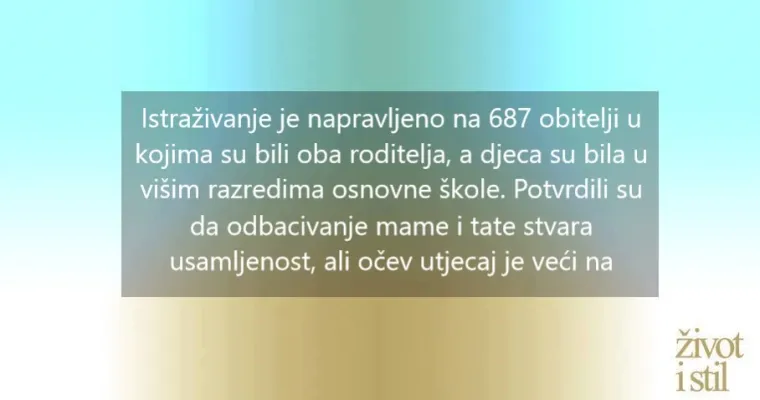 Tatino odbacivanje puno više utječe na dijete nego što se mislilo