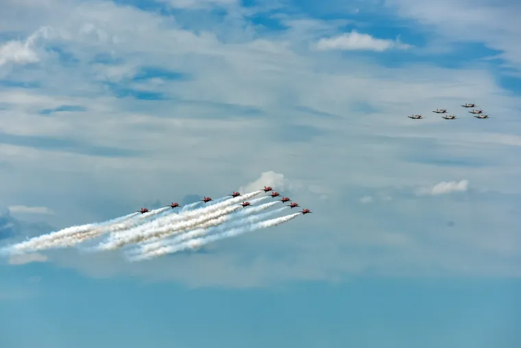 Veličanstvena fantazija: Pogledajte Krila Oluje i Red Arrows u preletu iznad zadarskog kanala