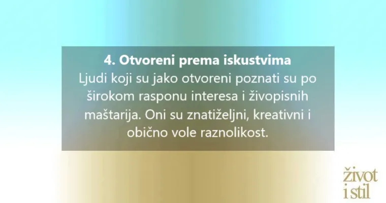 Psiholozi kažu da postoji samo 5 tipova ličnosti na svijetu. Koji sve vi?