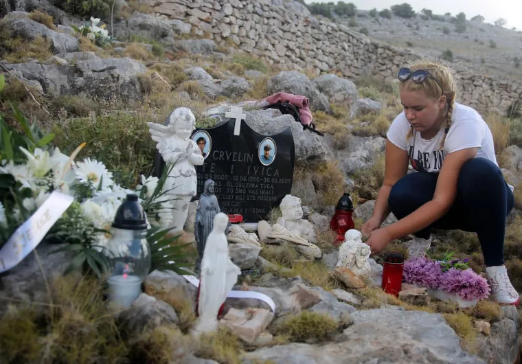 01.09.2020., Kornati - Na otoku Kornatu obiljezena je 13. obljetnica stradanja 12 vatrogasaca iz Tisnog, Vodica i Sibenika u Kornatskoj tragediji. Photo: Dusko Jaramaz/PIXSELL