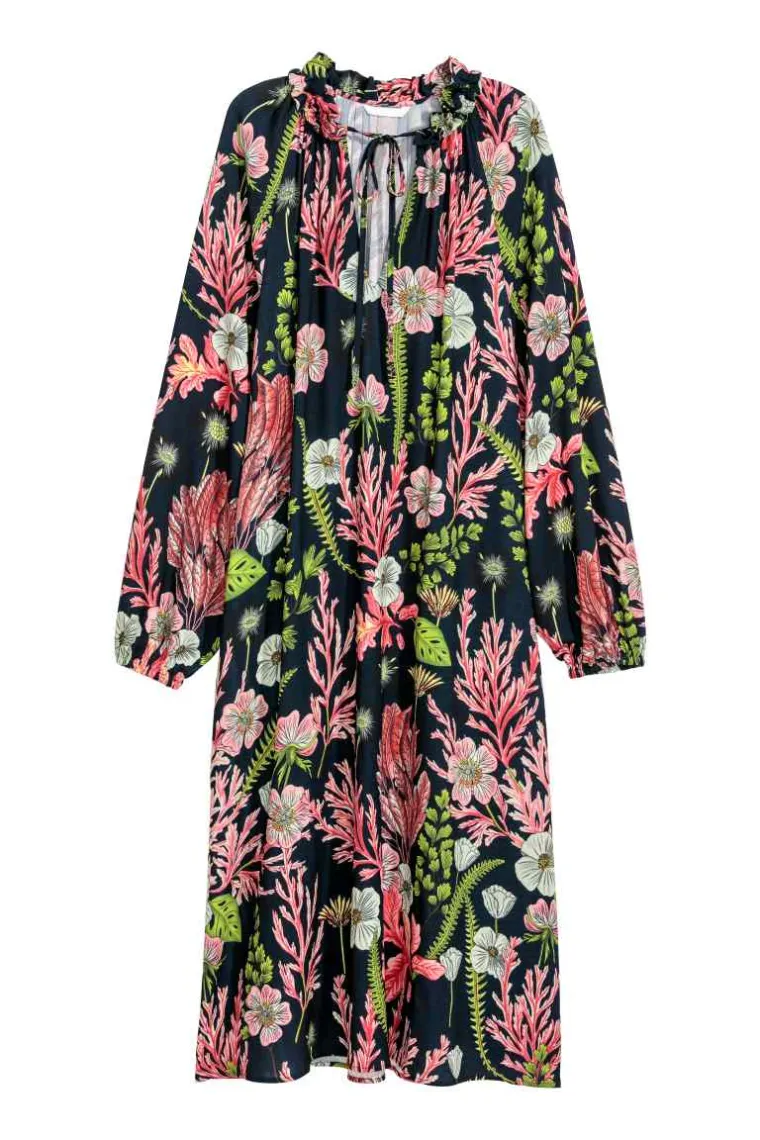Midi haljina cvjetnog uzorka, H&amp;M, 300,18 kuna