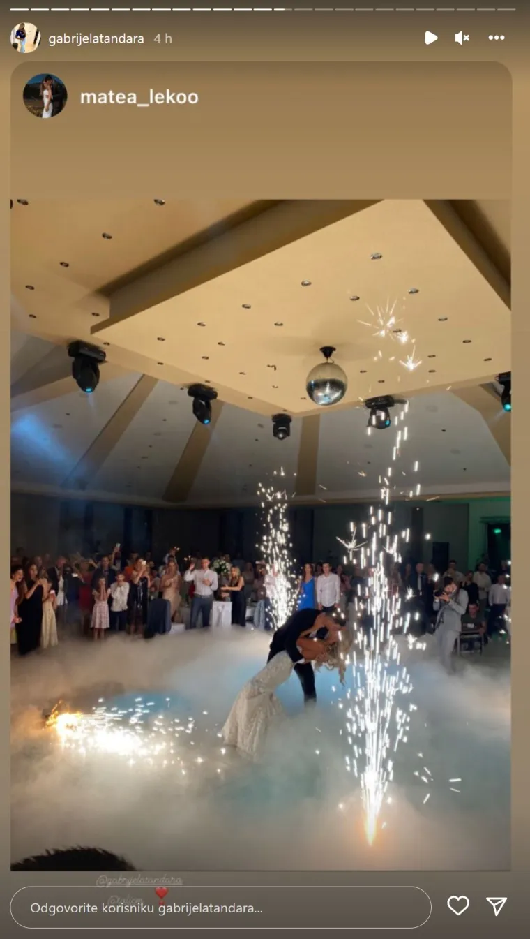 Nogometaš Marko Tolić oženio najljepšu hrvatsku WAGS-icu: Gabrijela Tandara sve je očarala u raskošnoj vjenčanici