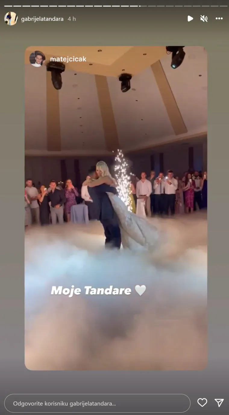 Nogometaš Marko Tolić oženio najljepšu hrvatsku WAGS-icu: Gabrijela Tandara sve je očarala u raskošnoj vjenčanici