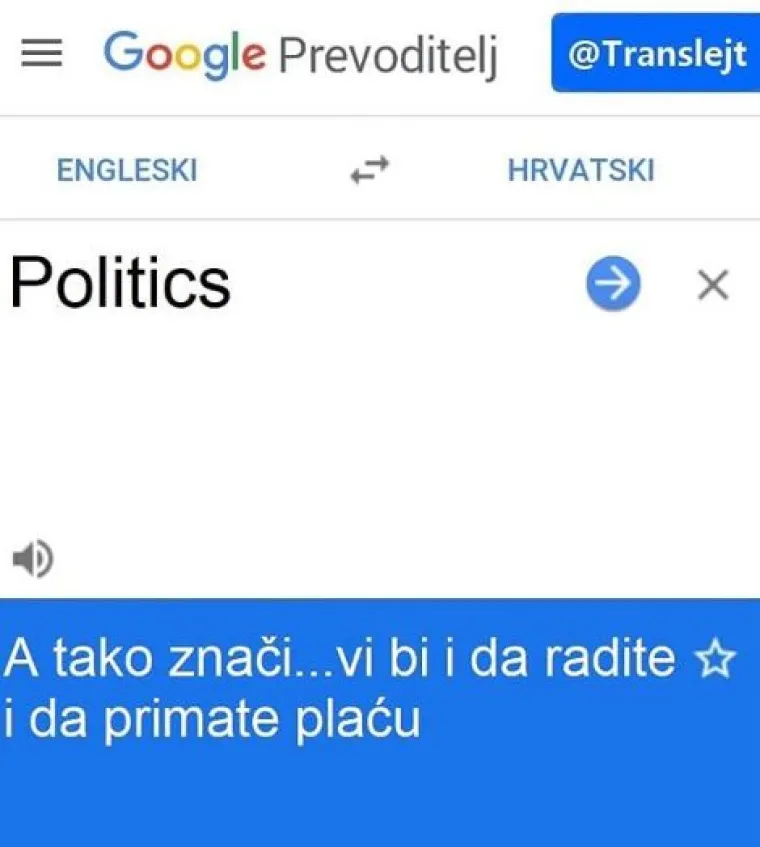 'Translejt' izvlači ono najbolje iz Google Prevoditelja: 'Medicine' je 'rakija', a 'daughter' je 'sine'