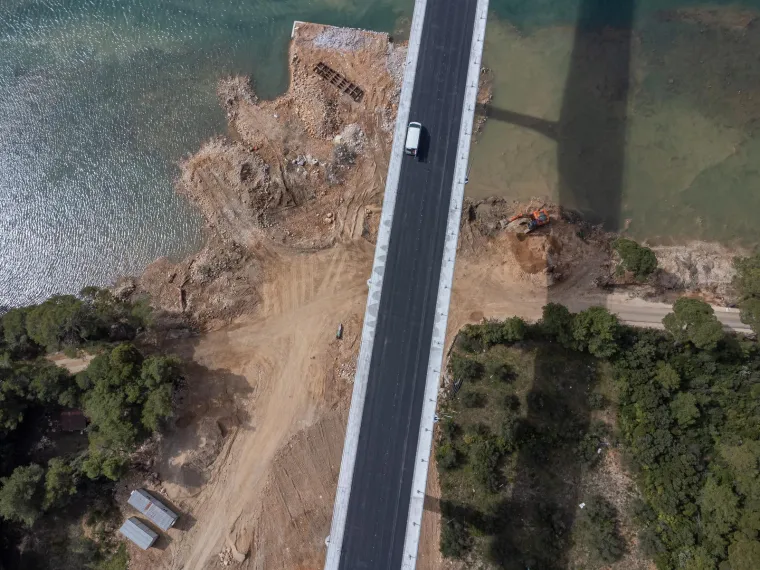 Fotografije iz zraka od kojih zastaje dah: Pogledajte spektakularne prizore pored jednog od najvećih graditeljskih dostignuća u Hrvatskoj