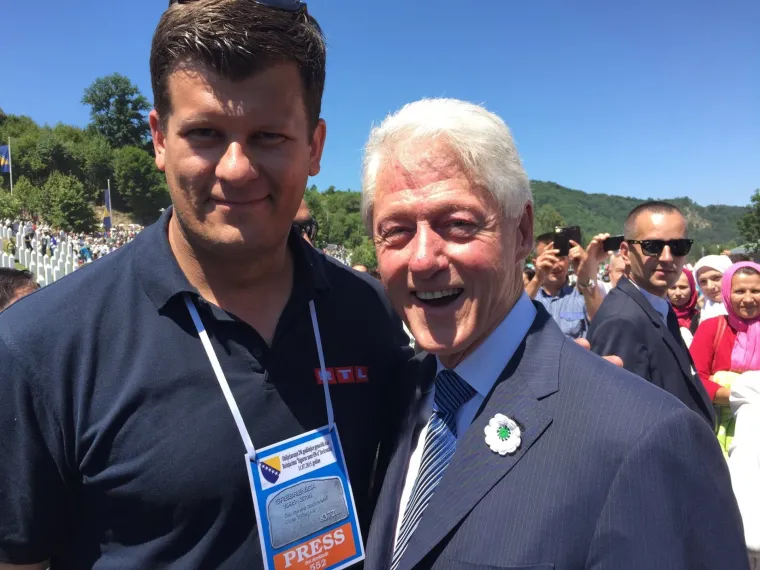 Naš reporter Hrvoje Krešić s bivšim američkim predsjednikom Billom Clintonom
