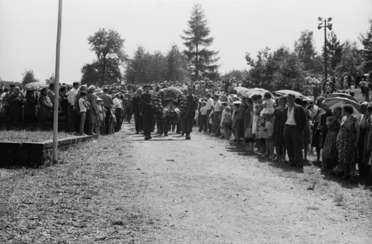 Sredinom prosinca 1943. ruševine Ležákyja uklonilo je 65 muškaraca iz nacističkih radnih logora. 