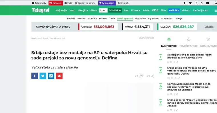 Srpski portali u šoku nakon poraza Delfina: 'Bolan poraz od Hrvata, prejaki su za nas'