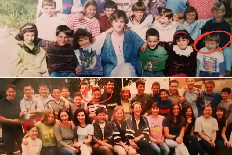 Poslao nam je fotografije sa samog početka škole i iz petog razreda osnovne škole. Kaže da ga je prvi tjedan u školu vodila majka i da je bio prva generacija učiteljici Renati. 

&quot;Uglavnom smo divljali po hodnicima&quot;, kaže kroz osmijeh gradonačelnik jednog grada, kojeg?