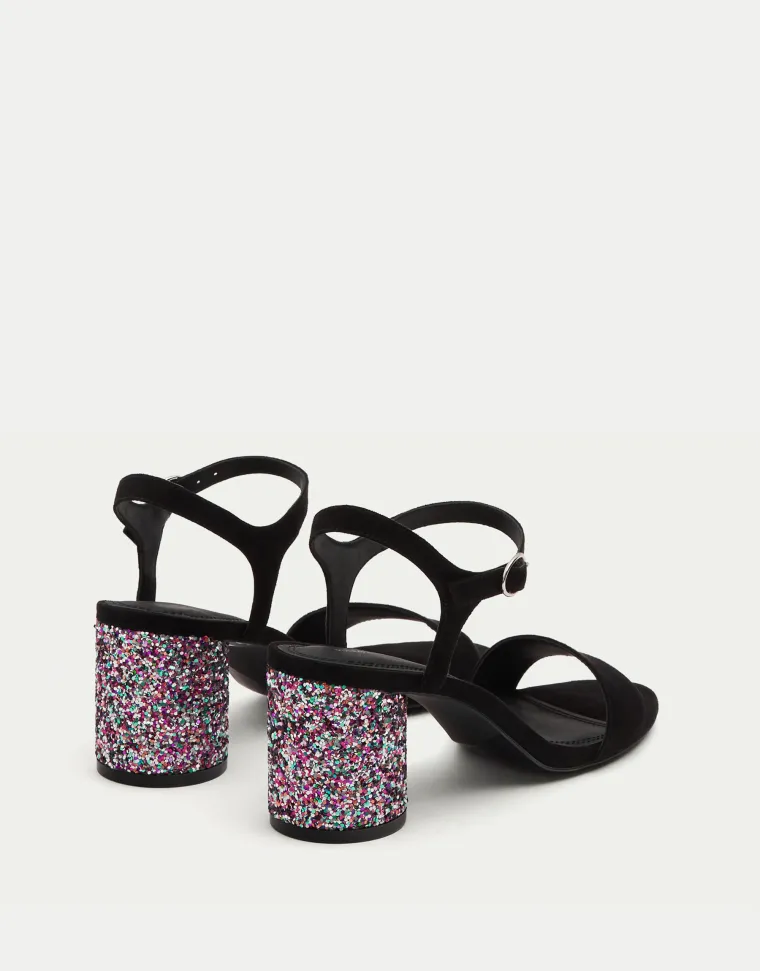 Sandale sa šljokavim potpeticama, Pull&amp;Bear, 249,90 kuna