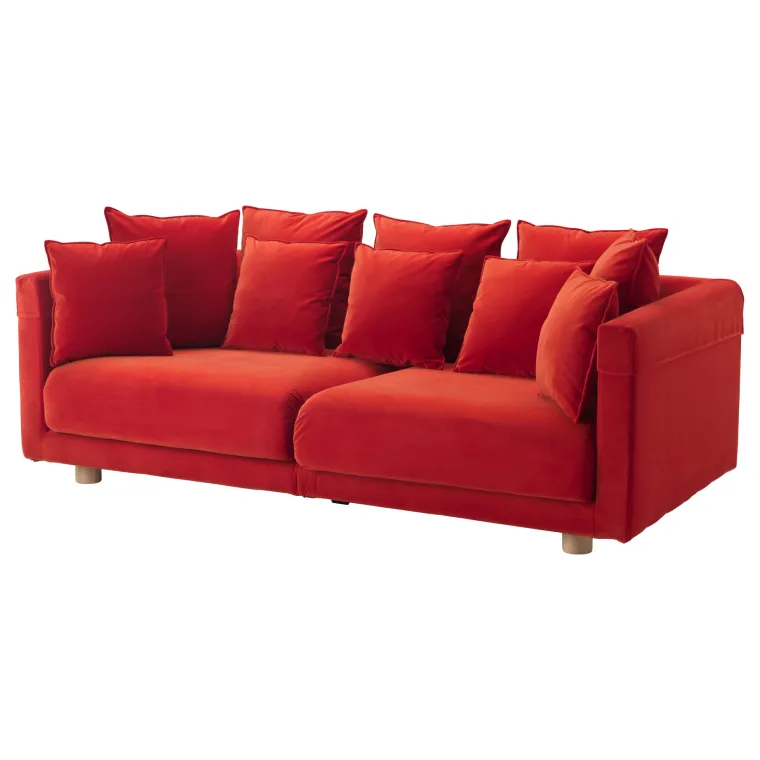 Narančasti baršunasti trosjed, Ikea, 10.999,00 kuna