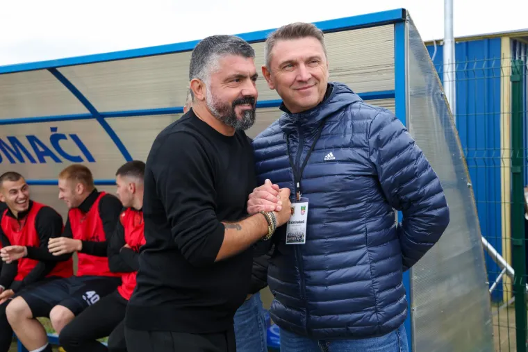 Pivo se točilo, grlo se močilo! Hajduk se gledalo i s prozora: Oduševljeni Gattuso na ovakvom spektaklu još nije bio
