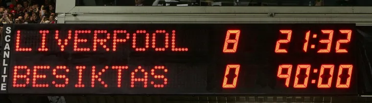 Liverpool - Beşiktaş (8-0) - Te sezone Liverpool je stigao do polufinala i izgubio od Chelseaja. 