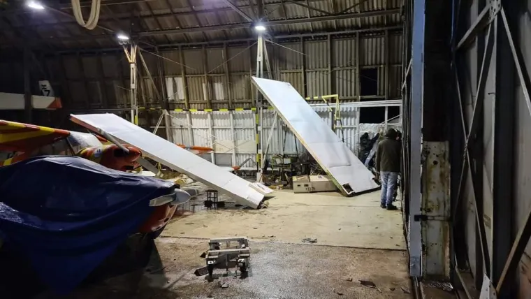 Velika šteta na Aerodromu Lučko: Zbog nevremena nastradali Falke i Club