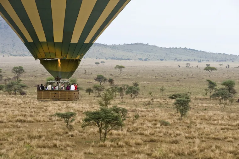 13. Nacionalni park Serengeti, Tanzanija: Nacionalni park Serengeti u Tanzaniji bez sumnje je najpoznatiji rezervat divljih životinja na svijetu. Nudi jedinstvenu priliku da odete na safari kroz prostrane savane i ravnice prošarane bagremom i upijete sirovu, neukrotivu ljepotu afričke divljine. Ovaj golemi travnjak dom je i pet velikih divljih životinja (lavu, slonu, leopardu, bivolu i nosorogu). 
Seoba gnuova u Serengeti nevjerojatan je spektakl koji se događa svake godine. Oko 1,5 milijuna gnuova, s krdima zebri, gazela i impala, migriraju iz Serengetija u Masai Maru (Kenija) u potrazi za vodom i zelenim livadama. Njihovo kretanje privlači predatore kao što su lavovi, gepardi i krokodili, koji love razne sisavce. Migracija gnuova nije samo nezaboravan vizualni spektakl, već i kompliciran biološki fenomen.
