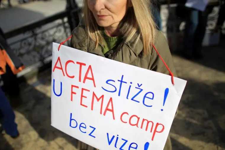 Prosvjed protiv ACTA-e u Hrvatskoj