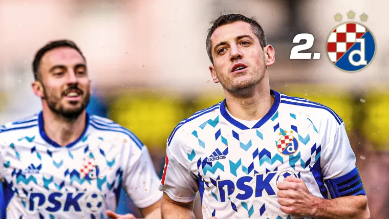 2. mjesto (GNK Dinamo) - Iznimno dominantan klub, ne samo u HNL-u već i u Europi. Zadnjih je sezona Modri stroj ostvarivao neke fenomenalne rezultate i postao ozbiljna europska momčad. Društvene mreže broje 898 tisuća pratitelja što hrvatskog prvaka čine najpopularnijim u zemlji, a od toga 313 tisuća dolazi s Instagrama, a 585 tisuća s Facebooka.