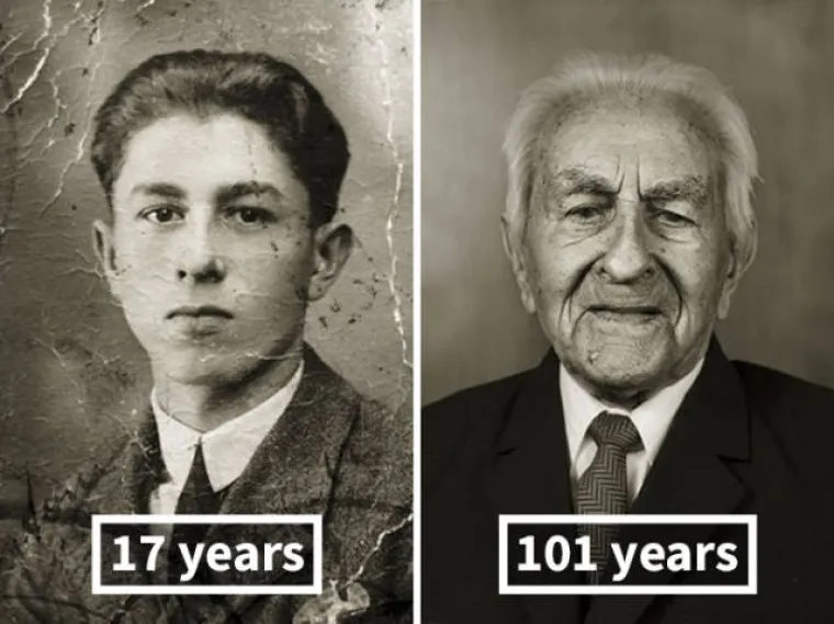 MLADOST I STAROST: Usporedio fotografije ljudi koji su doživjeli stotu s njihovim fotografijama iz mladosti