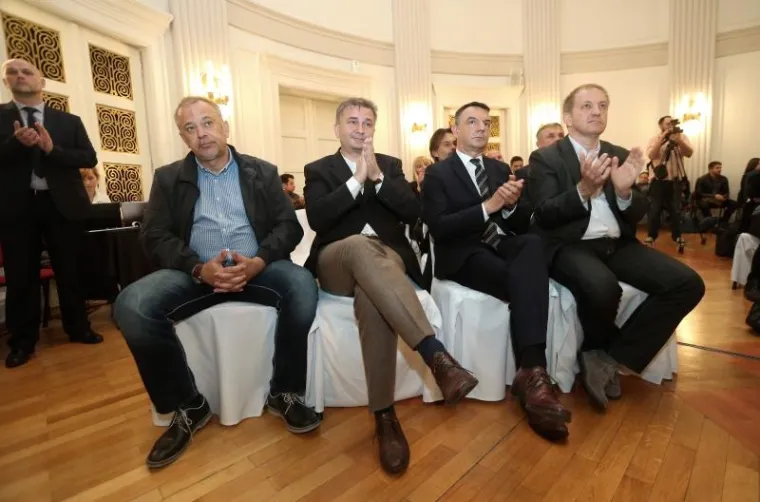Zoran Šprajc, Boris Rašeta, Tihomir Ladišić i Berislav Jelinić