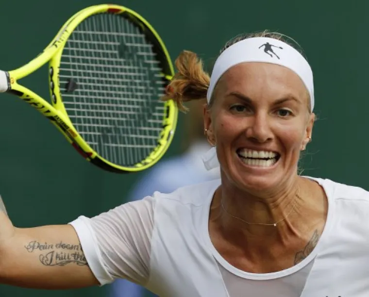 Slovenska tenisačica Polona Hercog (26) pravi je hit na Wimbledonu.