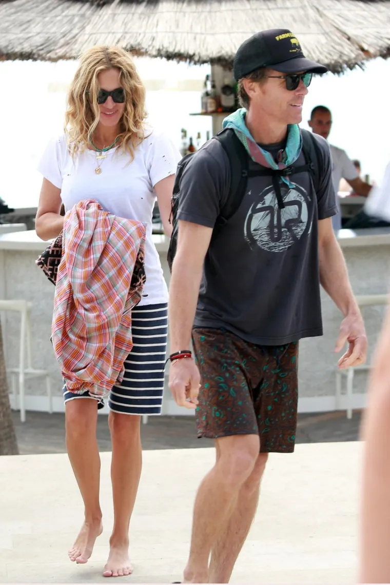 24.09.2017., Split - Glumica Julia Roberts sa suprugom Danielom Moderom i djecom uživa na plazi splitskog hotela.  Glumica se pridružila suprugu Danielu Moderu koji u Splitu snima Netflixov film "Ibiza".