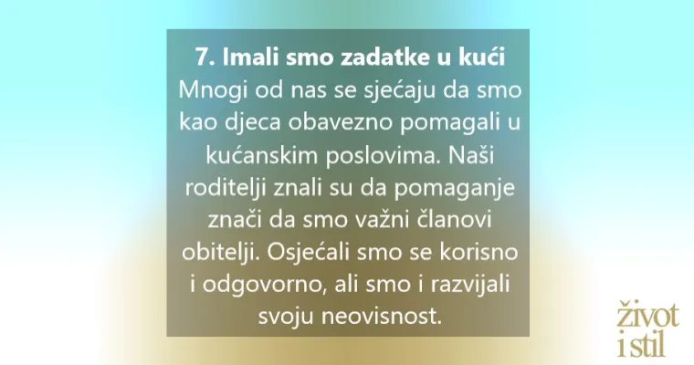 7 stvari u odgoju koje su radili naši roditelji, a i danas su jako korisne