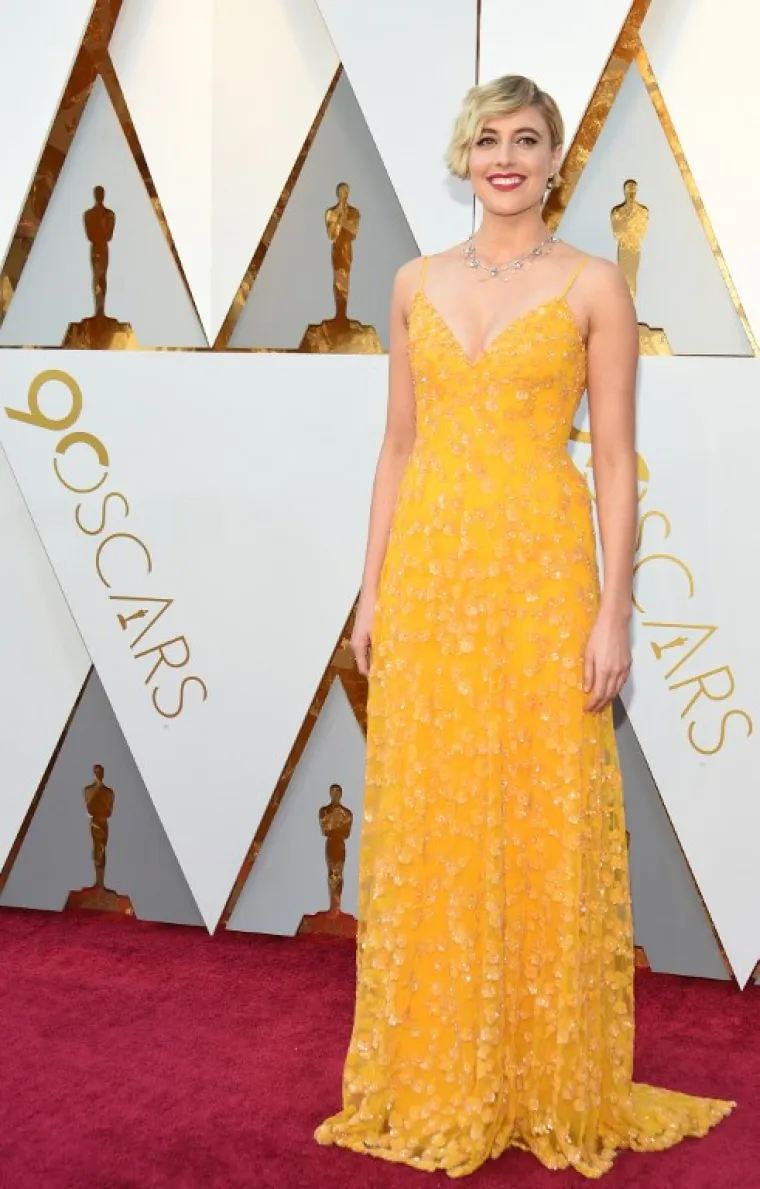 Redateljica Greta Gerwig u prekrasnoj, žutoj Rodarte haljini