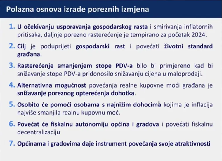 Idući u nizu Plenkovićevih &apos;slajdova&apos; trebao je objasniti polaznu osnovu izrade poreznih izmjena.