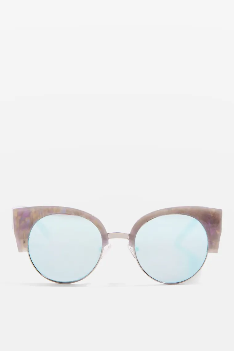 Sunčane naočale s okvirima mramornog izgleda, Topshop, 342,90 kuna