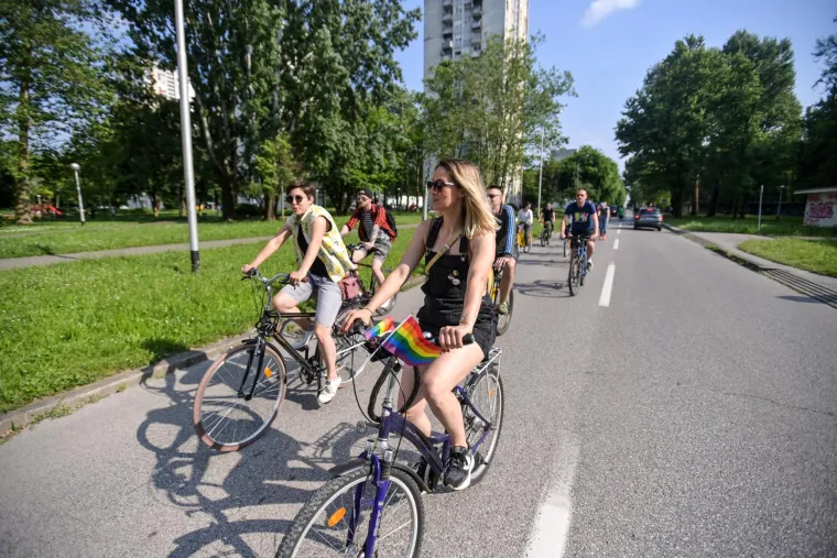 Pogledajte kako je protekao 'Pride ride' u Zagrebu: Sudionicima su se pridružili Boris Jokić i Maja Sever