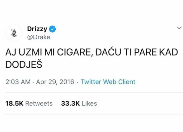 Evo kako bi izgledali tweetovi poznatih da pričaju 'po naški'