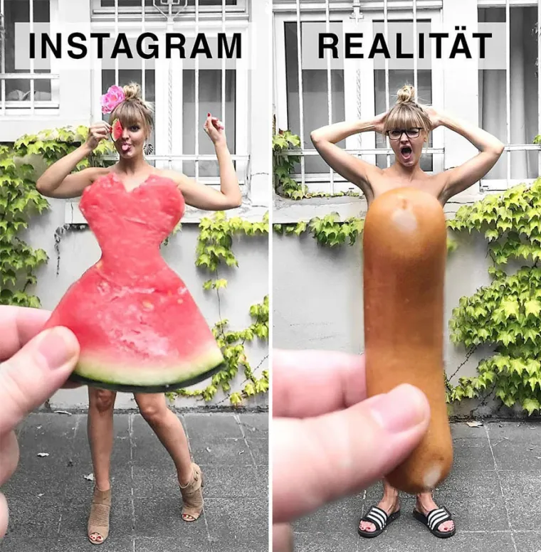 OBIČNA ŽENA SE NARUGALA INSTAGRAMUŠAMA: Urnebesnim fotkama pokazala koliko je sve lažno, ovo morate vidjeti