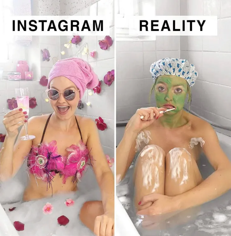 OBIČNA ŽENA SE NARUGALA INSTAGRAMUŠAMA: Urnebesnim fotkama pokazala koliko je sve lažno, ovo morate vidjeti