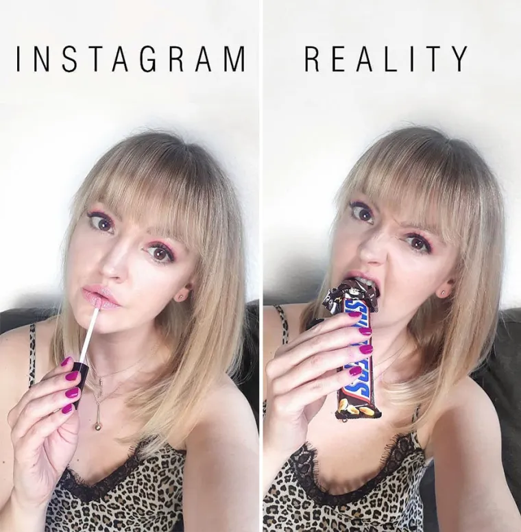 OBIČNA ŽENA SE NARUGALA INSTAGRAMUŠAMA: Urnebesnim fotkama pokazala koliko je sve lažno, ovo morate vidjeti