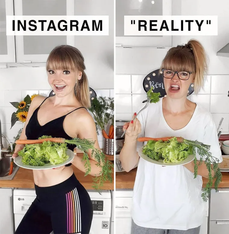 OBIČNA ŽENA SE NARUGALA INSTAGRAMUŠAMA: Urnebesnim fotkama pokazala koliko je sve lažno, ovo morate vidjeti