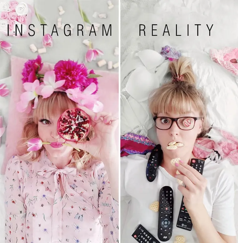 OBIČNA ŽENA SE NARUGALA INSTAGRAMUŠAMA: Urnebesnim fotkama pokazala koliko je sve lažno, ovo morate vidjeti