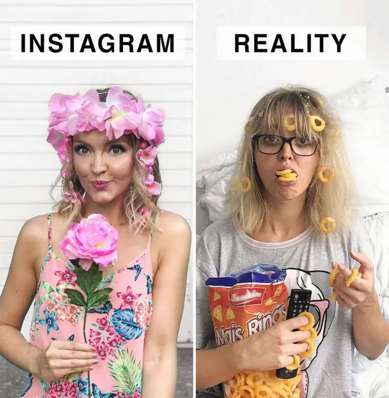 OBIČNA ŽENA SE NARUGALA INSTAGRAMUŠAMA: Urnebesnim fotkama pokazala koliko je sve lažno, ovo morate vidjeti