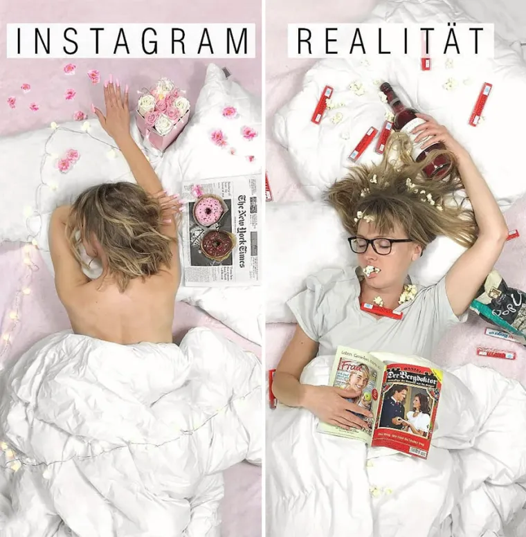 OBIČNA ŽENA SE NARUGALA INSTAGRAMUŠAMA: Urnebesnim fotkama pokazala koliko je sve lažno, ovo morate vidjeti