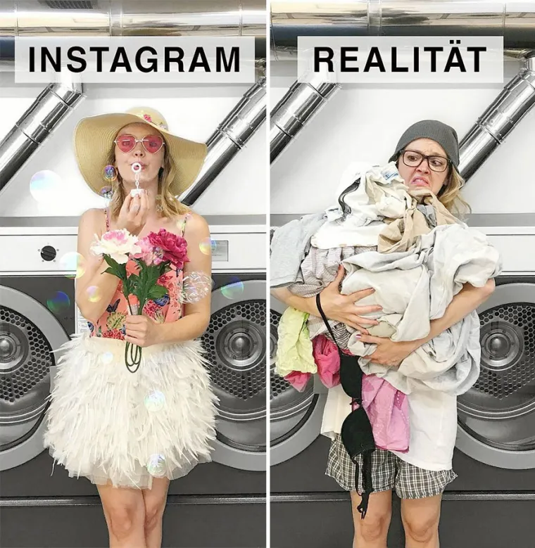 OBIČNA ŽENA SE NARUGALA INSTAGRAMUŠAMA: Urnebesnim fotkama pokazala koliko je sve lažno, ovo morate vidjeti